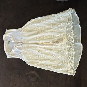 American Rag Cie Entry Blouse. Size Medium Women's.  Color Cream Sheer